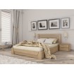 Двоспальне ліжко Естелла Селена з підйомним механізмом 140х200 буковий масив (LP-06)