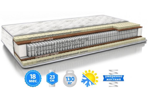 Матрац Sleep&Fly Extra Latex 150x200 см (2003051502002)