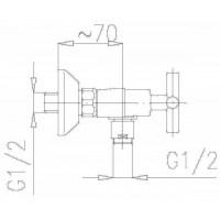 Змішувач для душу Armatura Symetric (346-010-00)