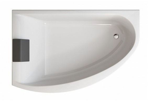 Ванна асиметрична Kolo Mirra з підголівником 170x110 см, ліва (XWA3371001)