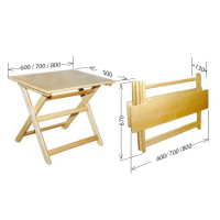 Стіл розкладний Берест Малий Гном 500x600 бук (BS-11)
