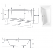 Акрилова ванна Besco Intima 160x90 L, асиметрична (WAIT-160-NL)