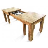 Стіл розкладний Грамма Ельбрідж 90х160+360 дуб (EB160)