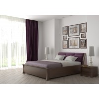 Двоспальне ліжко WoodSoft Ravenna з підйомним механізмом 140x200, вільха (RavennaPM140200VIL)