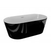 Ванна Polimat UZO 160х80 чорна + ніжки (00336)