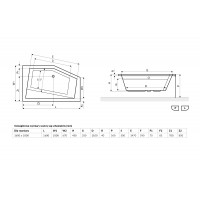 Ванна Excellent Vesper 1600x1000 мм, ліва (WAEX.VEL16WH)