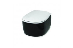 Підвісний унітаз ArtCeram Azuley, black white (AZV0010150)