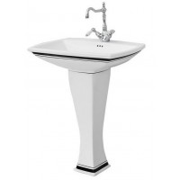 Підвісний умивальник ArtCeram Blues, black stripes (BUL0010110) Підвісний умивальник ArtCeram Blues, black stripes (BUL0010110)