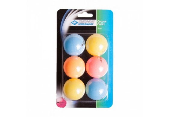 Мячики для настільного тенісу Donic-Schildkrot COLOR 6шт (64-9015)