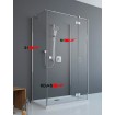 Двері для П-подібної душової кабіни Radaway Essenza New KDJ+S 90 праві (385020-01-01R)