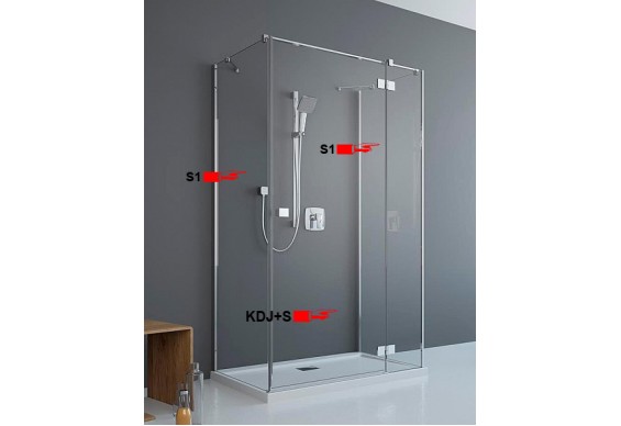 Двері для П-подібної душової кабіни Radaway Essenza New KDJ+S 90 праві (385020-01-01R)