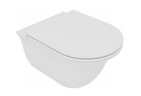 Підвісний унітаз GSG Flut 52,5 см Smart Clean white glossy (FLWCSO000)