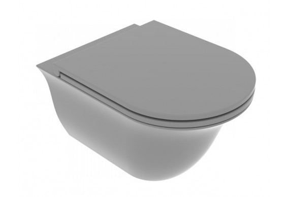 Підвісний унітаз GSG Flut 52,5 см Smart Clean matt Cement (FLWCSO020)