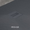 Решітка для піддону Radaway Kyntos Grid сталь/антрацит (HKA-64)