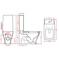 Унітаз моноблок ArtCeram Jazz, matt white (JZV0030500) Унітаз моноблок ArtCeram Jazz, matt white (JZV0030500)
