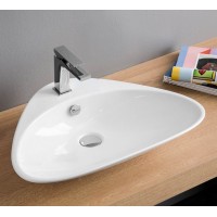 Умивальник на стільницю ArtCeram Plettro, white (PTL0010100) Умивальник на стільницю ArtCeram Plettro, white (PTL0010100)