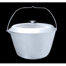 Казан алюмінієвий ДекоДім з кришкою, 8 л (DD-22)