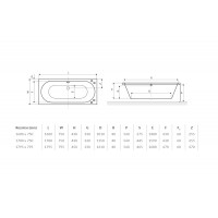 Ванна Excellent Oceana 1800x800 мм + ніжки (WAEX.OCE18WH)