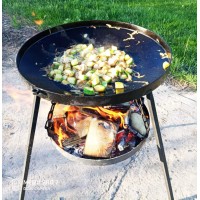 Сковорода діаметром 50 см Декодім з підставкою для вогню (на розбірних ніжках) (SH-PA-16)