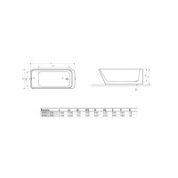 Ванна окремостояча Excellent Tula 1700x750 мм (WAEX.TUL17WH)