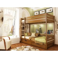 Двоярусне ліжко Естелла Дует 90х200 буковий масив (DE-04)