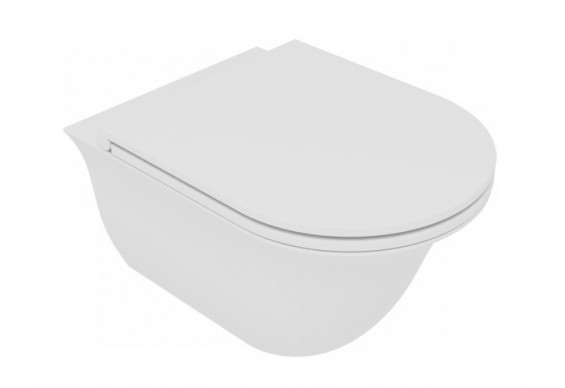 Підвісний унітаз GSG Flut 52,5 см Smart Clean white matt (FLWCSO001)