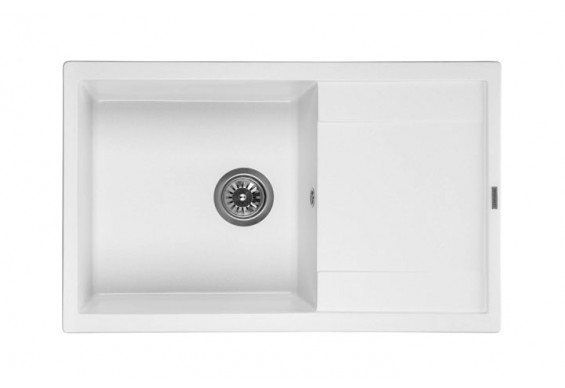 Кухонна мийка Granado Alicante 780x495 мм, white + Сифон (2405)