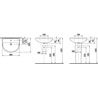 Умивальник Jika Lyra Plus 60 см (H8143830001041)