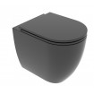 Унітаз підлоговий GSG LIKE 52,5 см Smart Clean matt Black (LKWC01003)