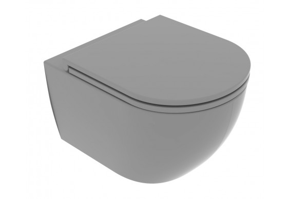 Підвісний унітаз GSG LIKE XXS 48,5 см Smart Clean matt Cement (LKWCSOXXS020)