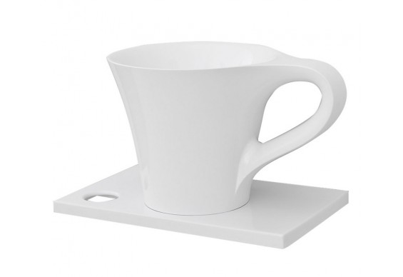 Умивальник на стільницю ArtCeram Oneshot cup, white (OSL0050100)