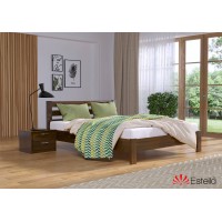 Односпальне ліжко Естелла Рената Люкс 90x190 буковий масив (EST-6)