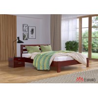 Односпальне ліжко Естелла Рената Люкс 90x190 буковий масив (EST-6)