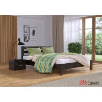 Односпальне ліжко Естелла Рената Люкс 90x190 буковий масив (EST-6)