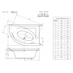 Ванна Radaway Mistra 170x110 L + ніжки (WA1-07-170x110L)
