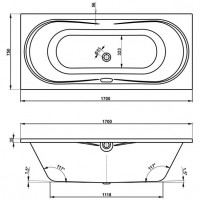 Ванна Vagnerplast Briana 170x75 см (VPBA170BRI2X-01)