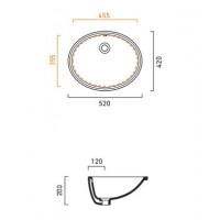 Умивальник під стільницю Catalano Sottopiano 52 (1SO5200)