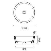 Умивальник-чаша Catalano Zero Tondo 45 (145KO00)