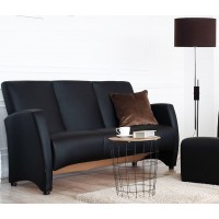 Прямий трьохмістний диван Embawood Сінді, чорний (EW-41)