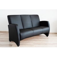 Прямий трьохмістний диван Embawood Сінді, чорний (EW-41)