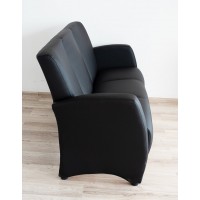 Прямий трьохмістний диван Embawood Сінді, чорний (EW-41)