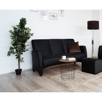 Прямий трьохмістний диван Embawood Сінді, чорний (EW-41)