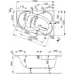 Ванна Vagnerplast Melite 160x105 см, ліва (VPBA163MEL3LX-01)