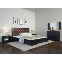 Двоспальне ліжко Арбор Древ Регіна Люкс з підйомним механізмом ромб 180х200 сосна (DH180)