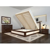 Двоспальне ліжко Арбор Древ Рената М з підйомним механізмом 160х190 сосна (RMS160.2) Двоспальне ліжко Арбор Древ Рената М з підйомним механізмом 160х190 сосна (RMS160.2)