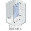 Шторка для ванни Riho SCANDIC Soft Q107 800x1500 мм, права (GQ0103202)