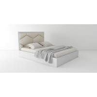 Двоспальне ліжко WoodSoft Tokio 140x200, ясень (Tokio140200JAS)