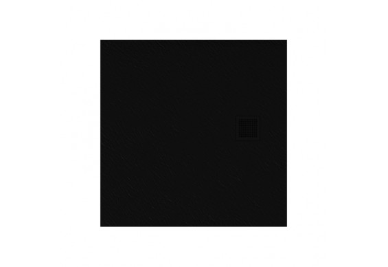 Душовий піддон NEW TRENDY MORI 90x90x3,5 см, чорний RAL 9005 (B-0402)