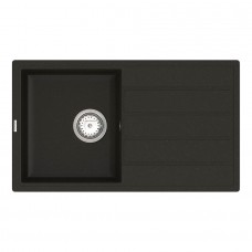 Кухонна мийка Vancor Easy EMP 02.76, 760x440 мм, Black + Сифон Vankor Стандарт