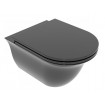Підвісний унітаз GSG Flut 52,5 см Smart Clean glossy Black (FLWCSO002)